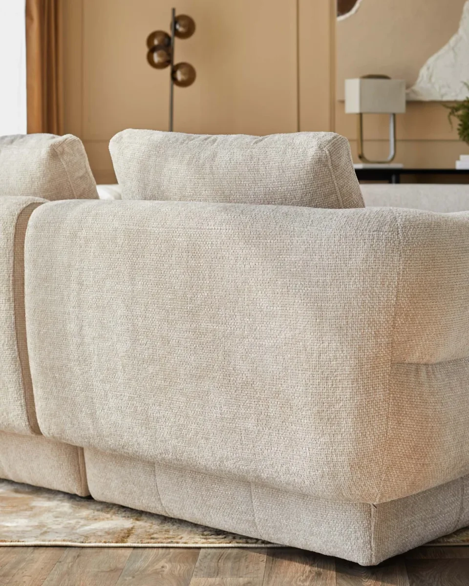 Lillian natural weave 2 seater sofa - Image 4