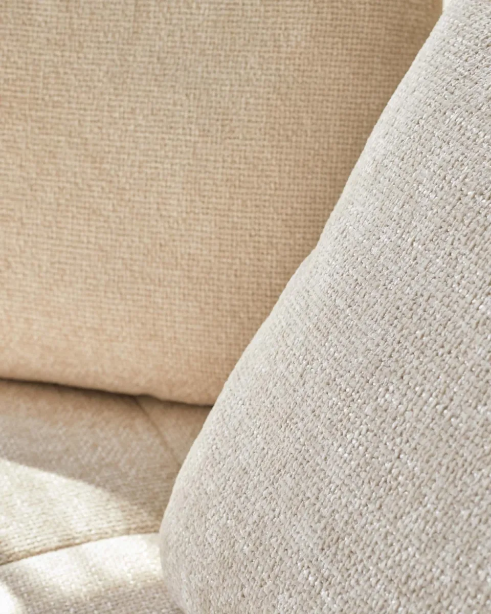 Lillian natural weave single sofa module - Image 4