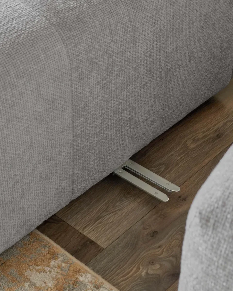 Lillian light grey fabric sofa module - Image 4