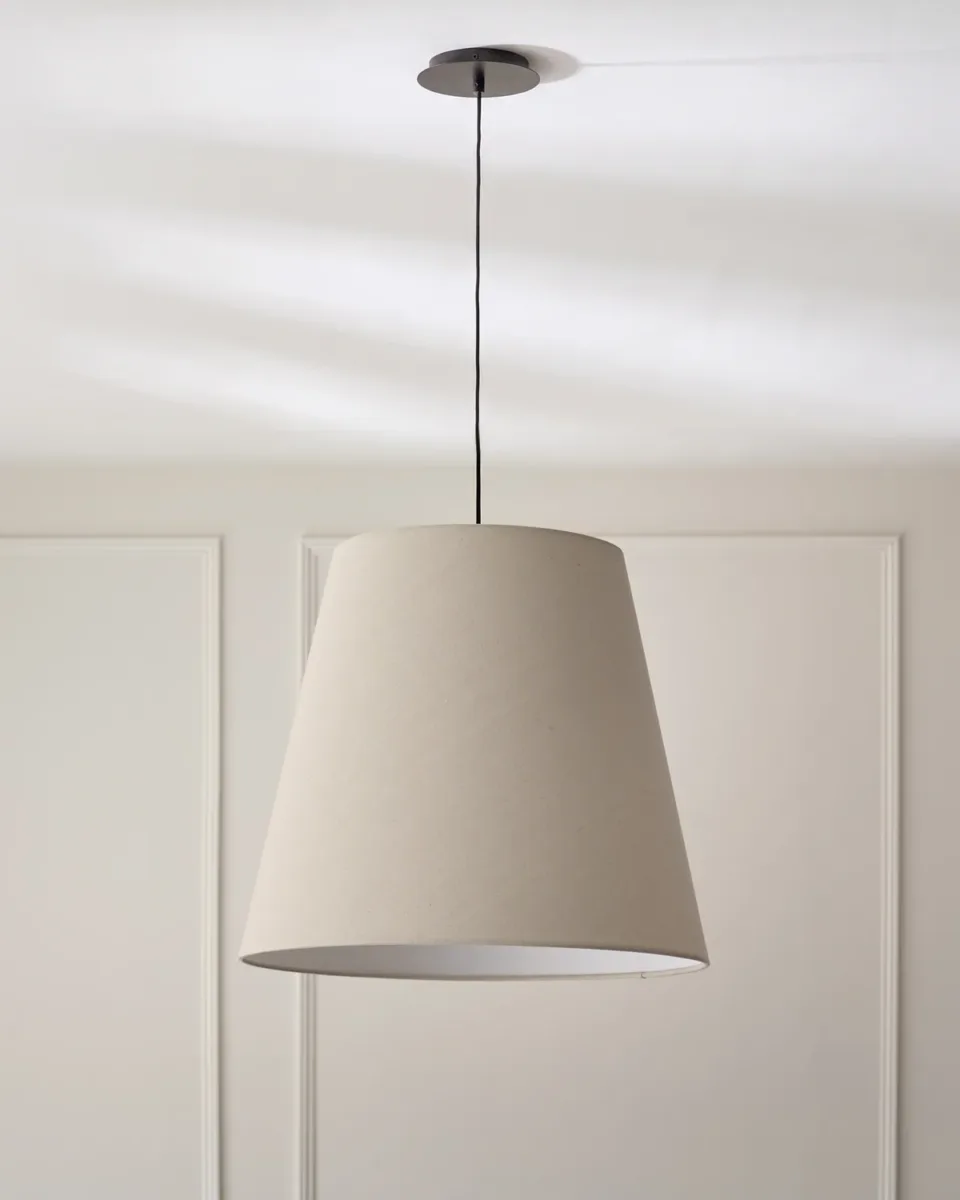 Linden natural linen pendant light