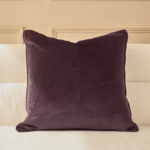 Luca mulberry large velvet cushion