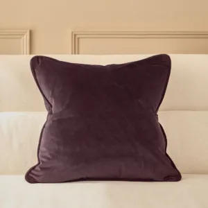 Luca mulberry medium velvet cushion