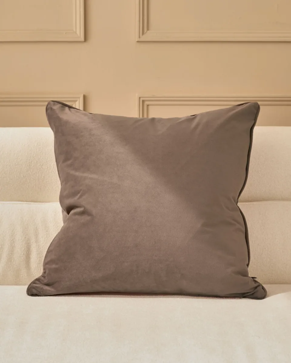 Luca mink large velvet cushion