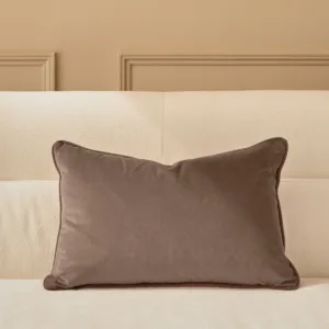 Luca mink rectangle velvet cushion