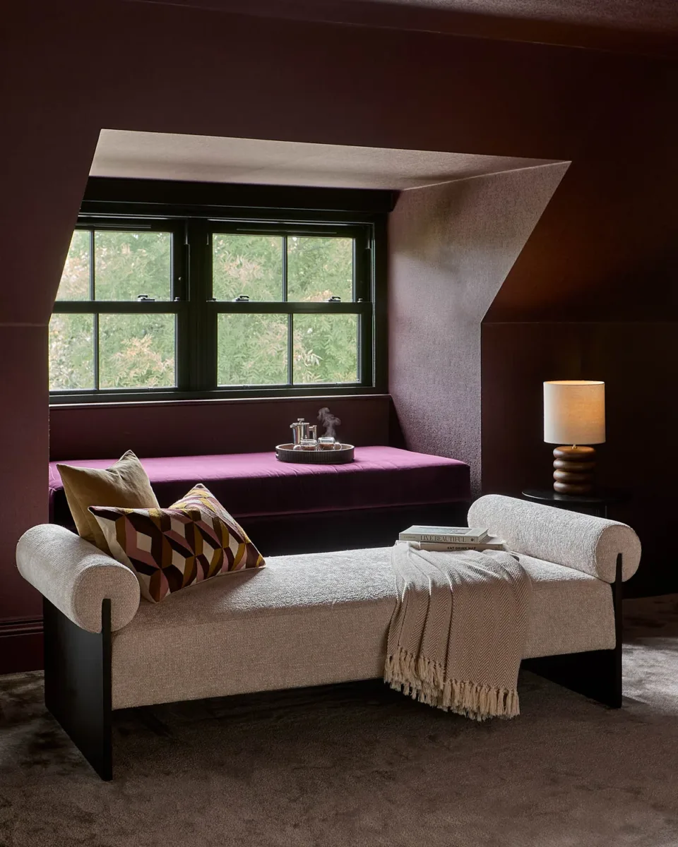 Maeve natural fabric day bed bench - Image 2
