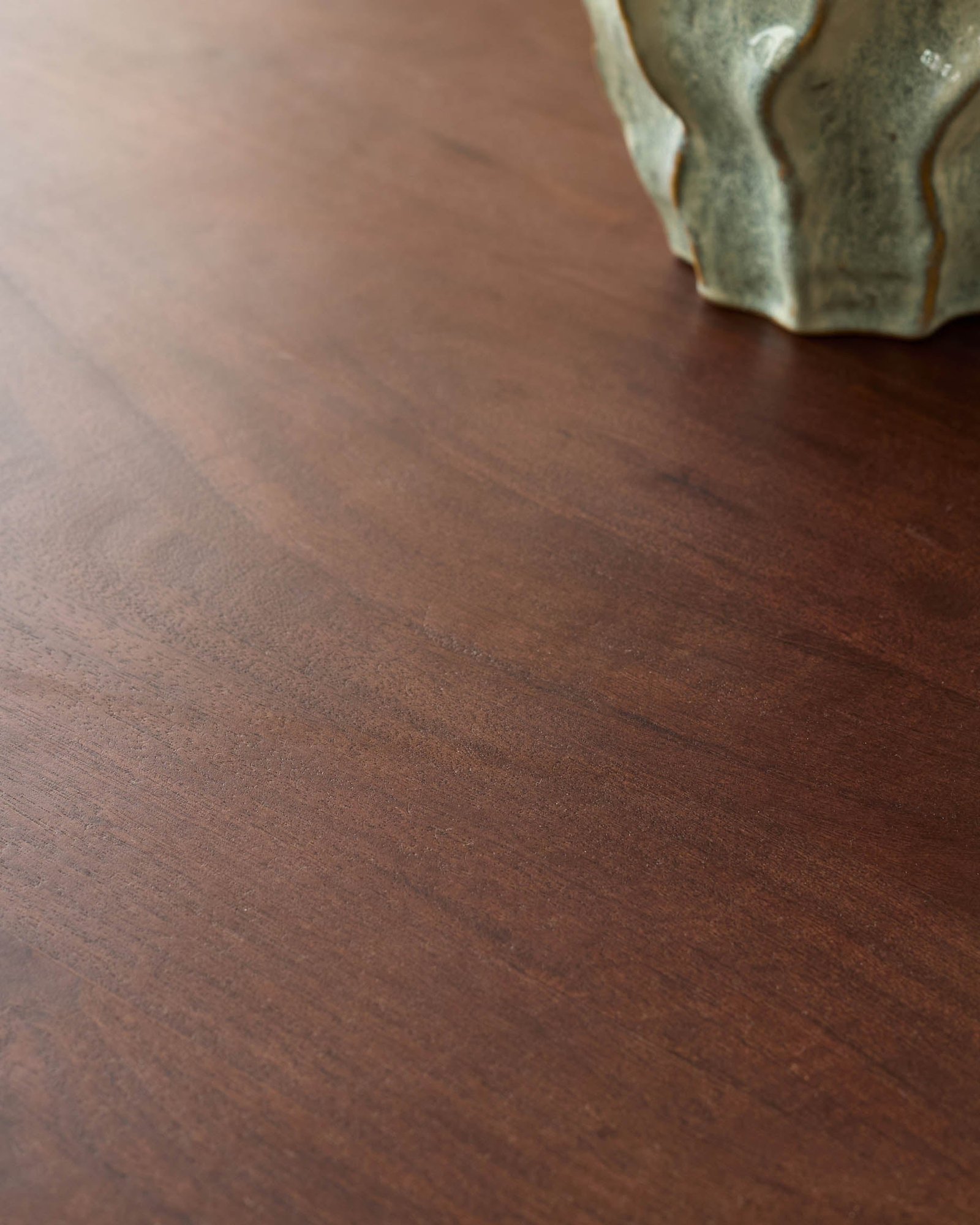 Malin dark wood 4 seater dining table - Image 6