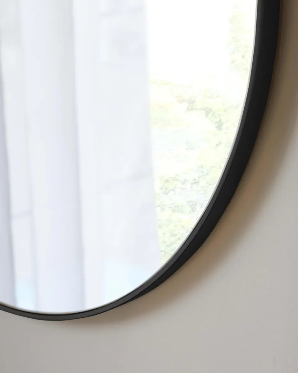 Malva Medium Wall Mirror Black - Image 3