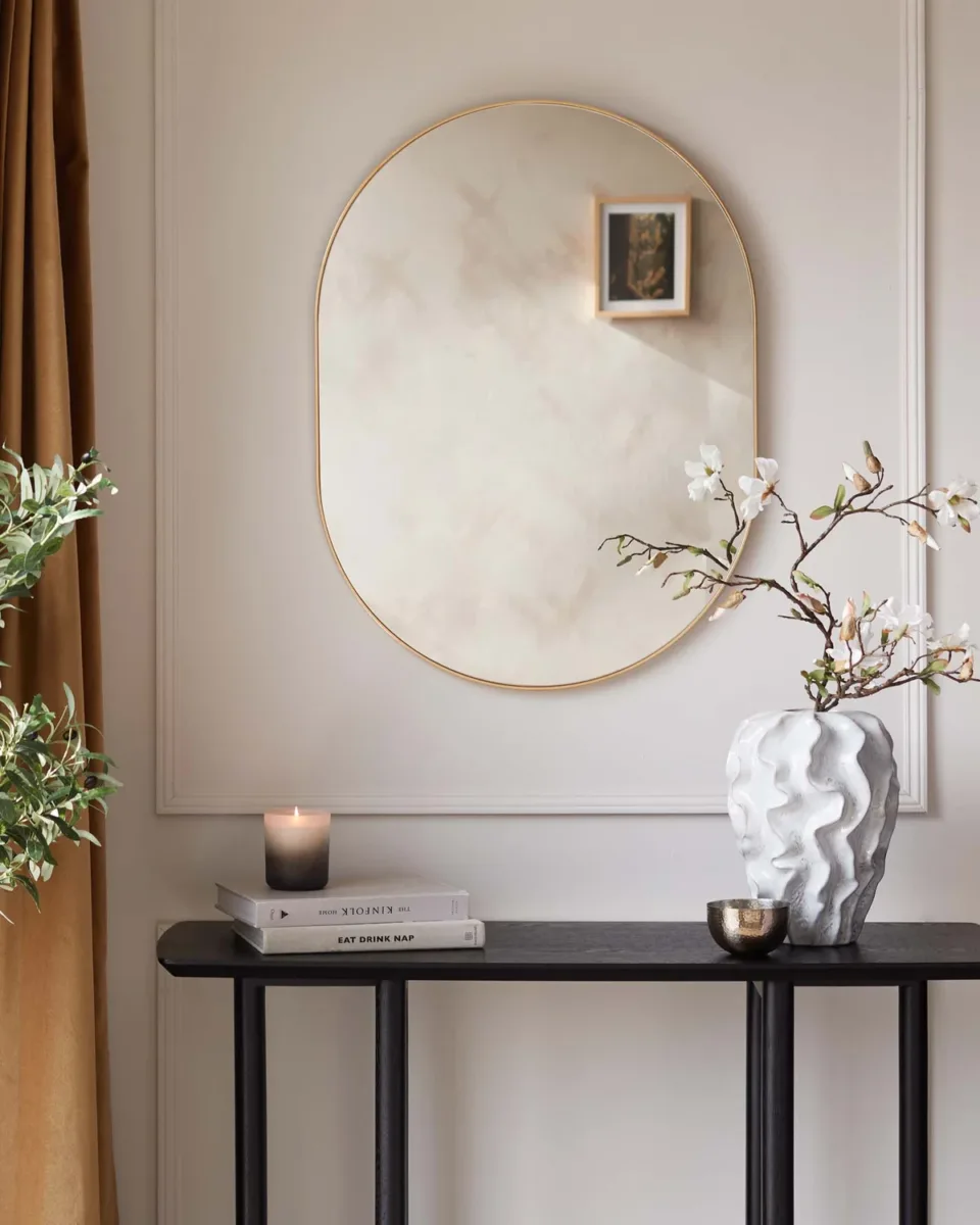 Malva Medium Wall Mirror Gold - Image 2