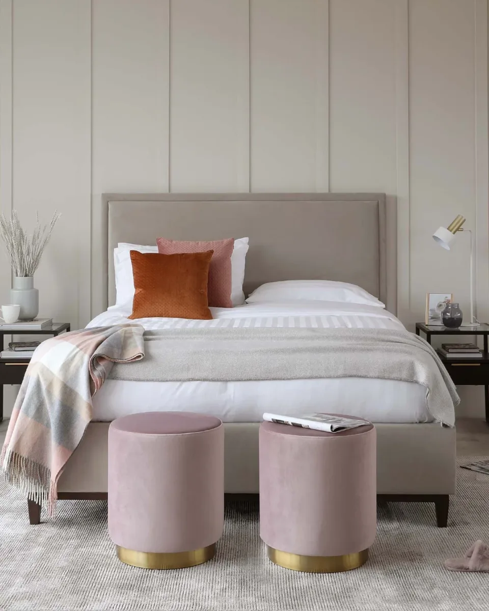 Monica Champagne Velvet Double Ottoman Storage Bed - Image 3