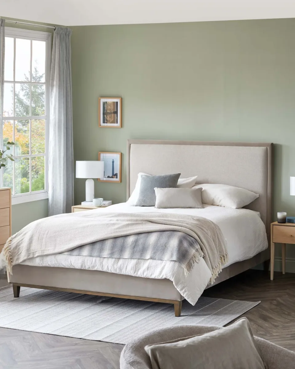 Monica champagne velvet and natural chenille super king ottoman storage bed