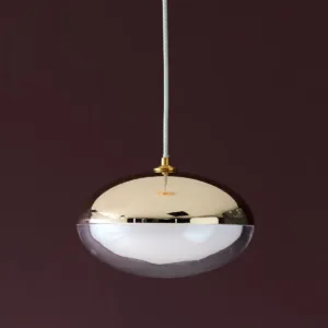 Nina soft gold with clear glass LED adjustable single pendant light