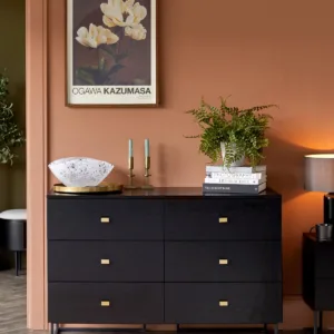 Odele Black Ash Chest Of Drawers