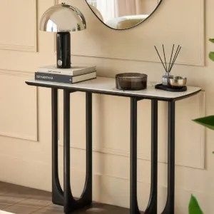 Orlan natural ceramic console table