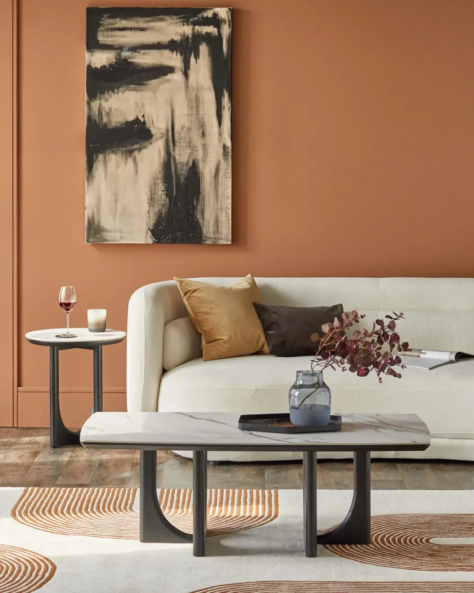 Orlan natural ceramic coffee table - Image 2