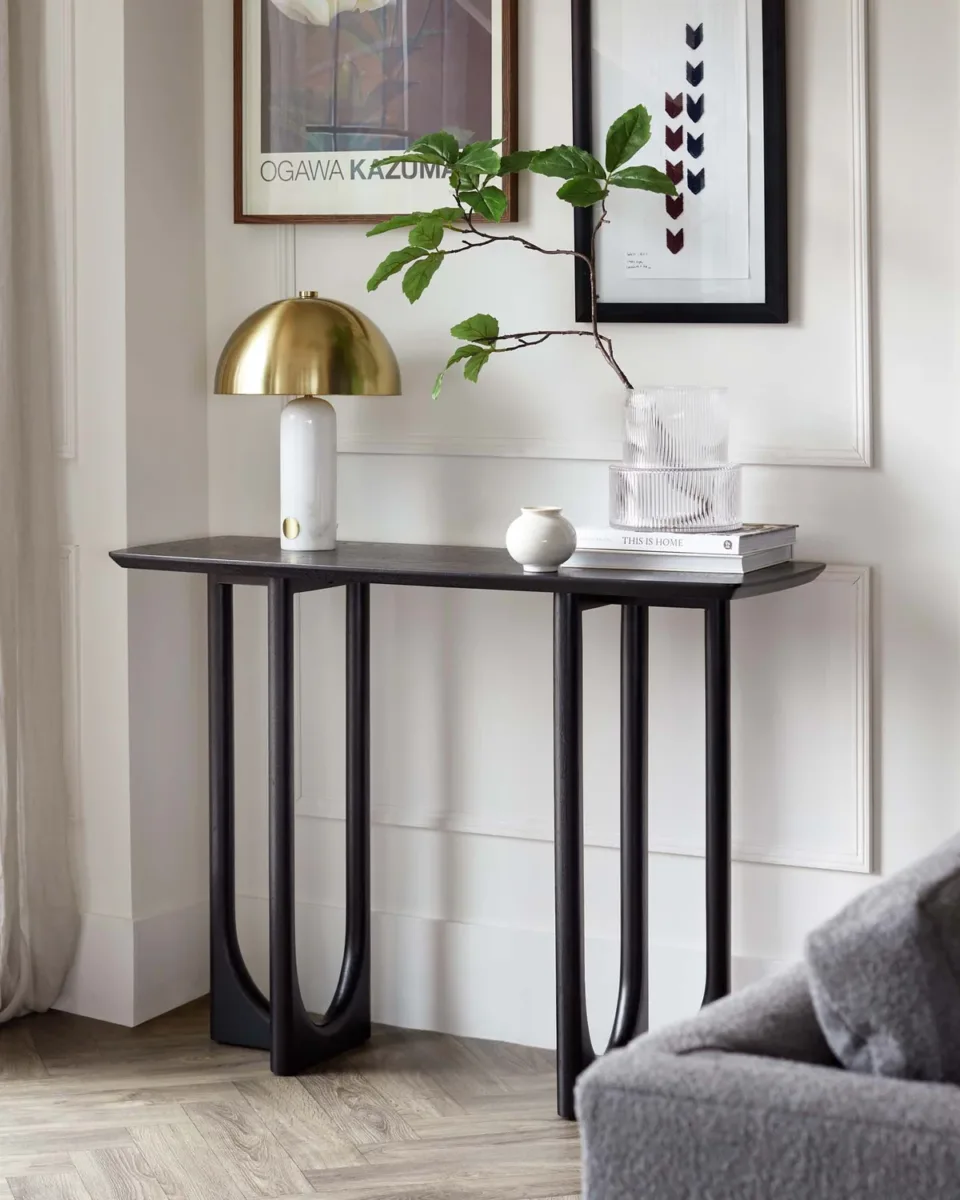 Orlan Console Table Black Ash - Image 2