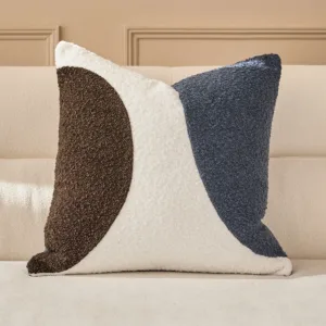 Harmony navy medium boucle cushion