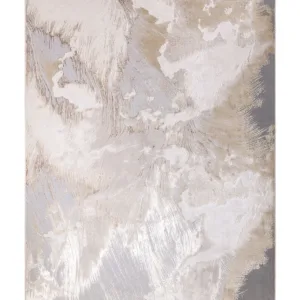 Perla Expression soft silver textured large rug