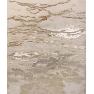 Perla gold textured medium rug