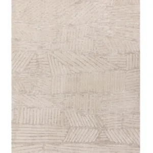 Porcelain cream textured small rug