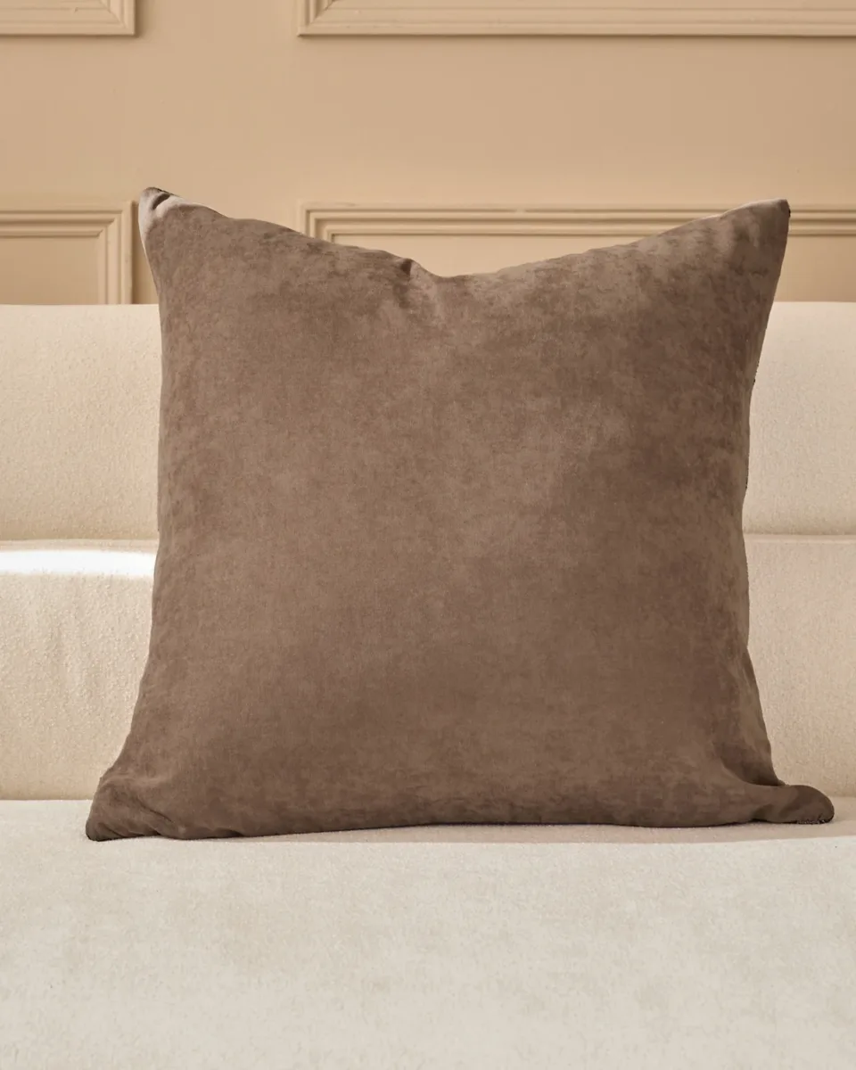 Rania black large fabric cushion - Image 2