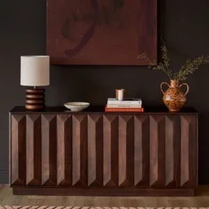 Ria dark mango wood large sideboard