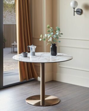 Romeo natural ceramic 4 seater dining table