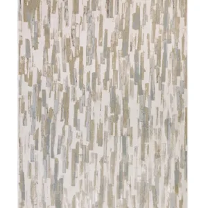 Rowan mixed metallics textured small rug