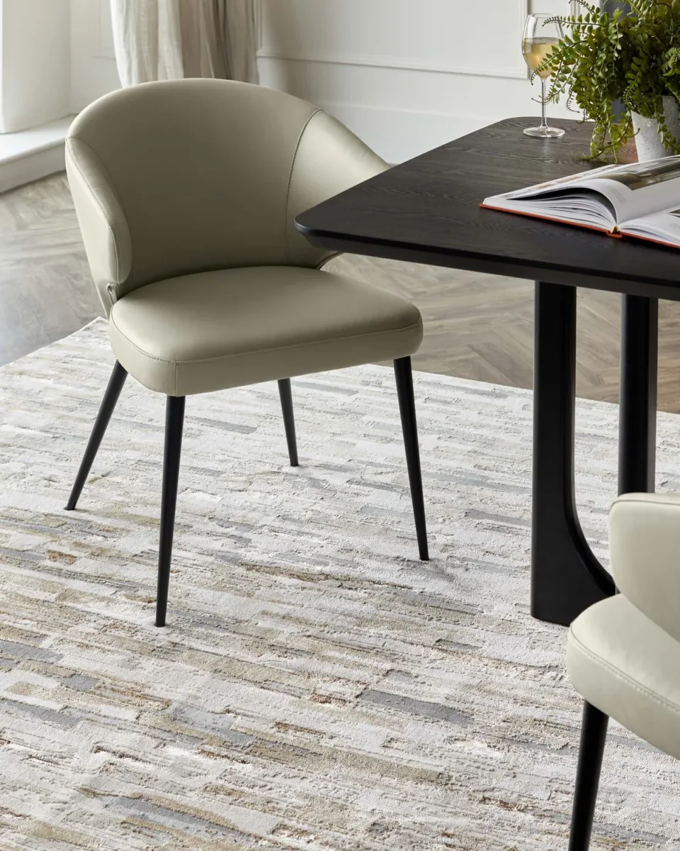 Rowan mixed metallics textured medium rug - Image 2