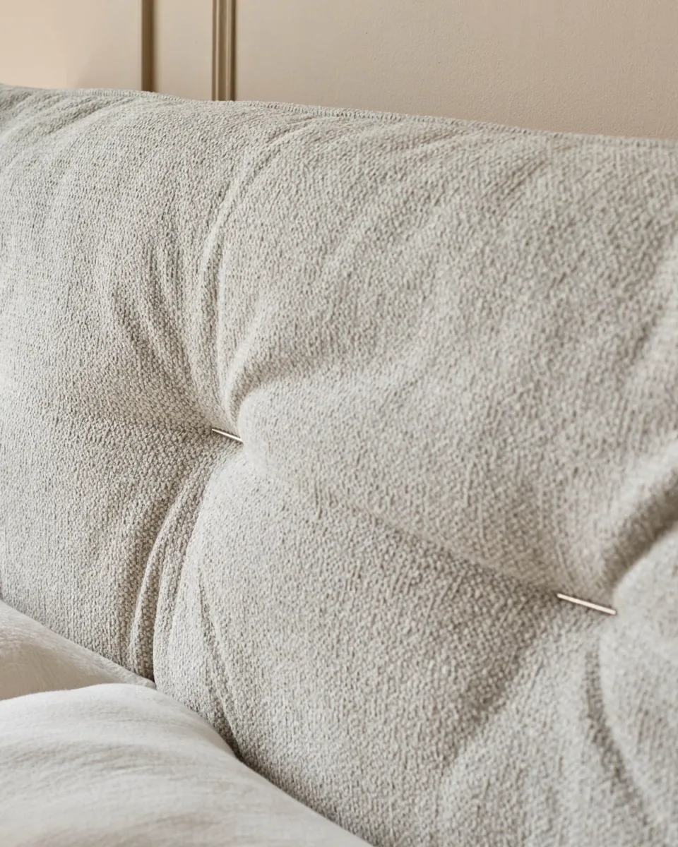 Siesta natural fabric king ottoman storage bed - Image 4