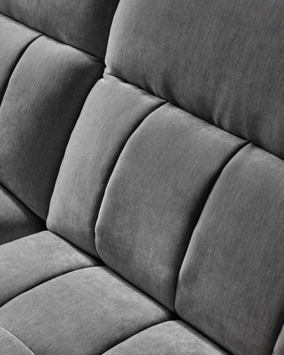 Skye dark grey fabric single sofa module - Image 3