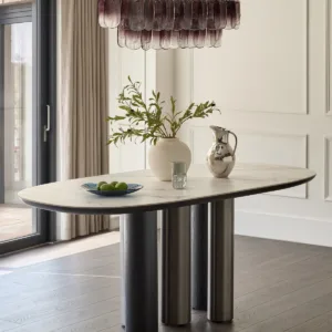 Stassi natural ceramic 8 seater dining table