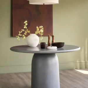 Tesso dark grey 4 seater dining table